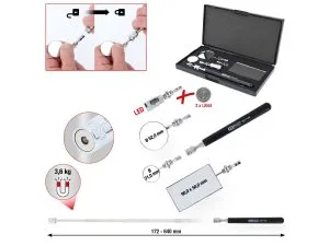 Kstools 550.1145 Joustava tarkastuspeilisarja, 5-os