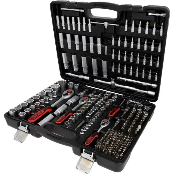 Kstools 916.0255 Hylsysarja 1/4"+3/8"+1/2", 12-kulmaisilla hylsyillä. (XZN)