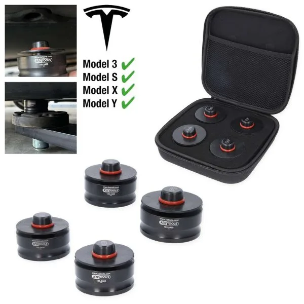 Kstools 160.0460 Nostoalustasarja Tesla-mallille 3, S, X, Y, 4-osainen