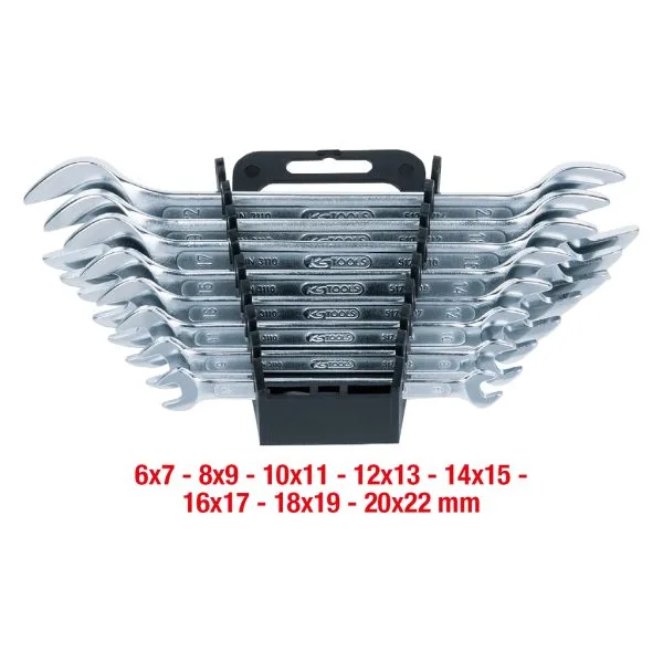 Kaksoiskiintoavainsarja, 8-os, 6x7-20x22mm