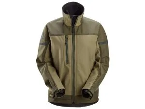 AllroundWork, naisten Softshellstretch-takki Khaki