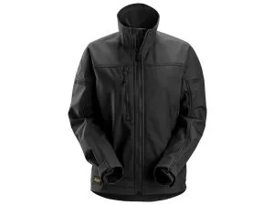 AllroundWork, naisten Softshellstretch-takki Musta