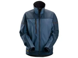 AllroundWork, naisten Softshellstretch-takki Navy