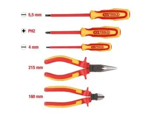 Kstools ERGOTORQUE VDE -pihti- ja ruuvinväänninsarja, 5-os versio 1