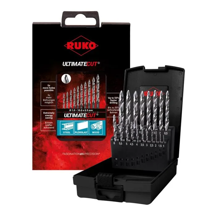 RUKO 259214ro Kierukkaporasarja 1-10mm flowstep