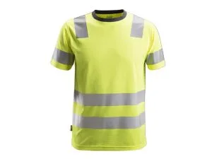 Snickers 2530 AllroundWork, huomio-t-paita, lk 2, Keltainen