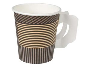 GASTRO Lines kahvikuppi 18/21cl Ø7.2cm korvalla ruskea PE/pap. 50kpl