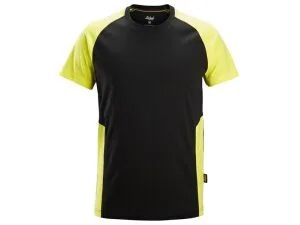 Kaksivärinen T-paita Snickers keltainen/musta