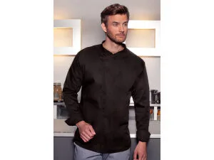 Pitkähihainen kokin takki - Musta, 2XL