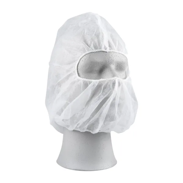 ABENA Balaclava-myssy partasuojalla valkoinen tai sininen 100kpl