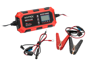 HYPEX HX71104 6V / 12V / 24V älykäs akkulaturi – AGM, GEL, LiFePO4 ja lyijyakuille