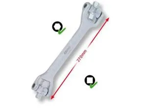 Öljyn täyttö ja tyhjennys ruuvin avain 8 in 1