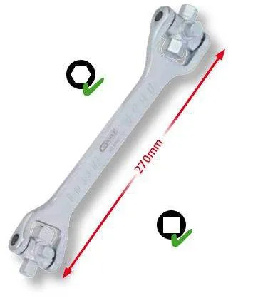 Öljyn täyttö ja tyhjennys ruuvin avain 8 in 1