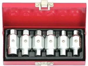 Öljyn tyhjennystulpan avain sarja