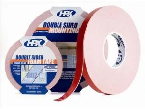 HPX kaksipuolinen peilin asennusteippi, valkoinen 19mm x 5m