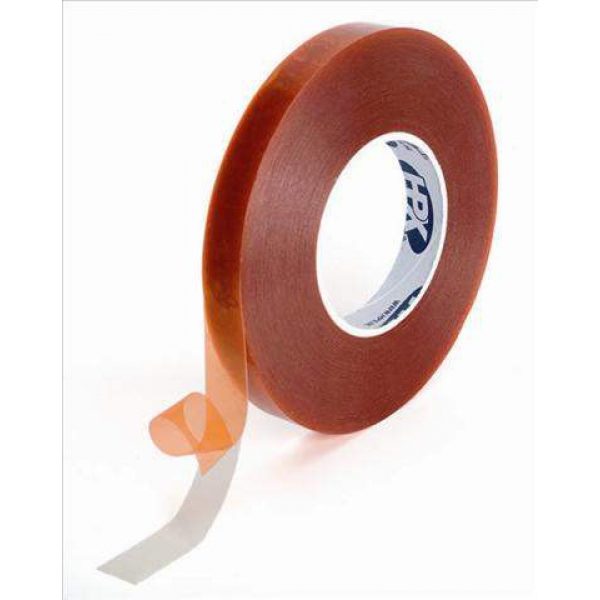 HPX kaksipuolinen nauhateippi, läpinäkyvä 19mm x 50m