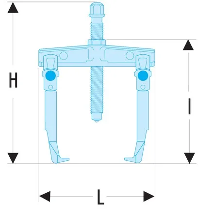 Ulosvetäjä, 2 leveää jalkaa U.35P Facom - Image 2
