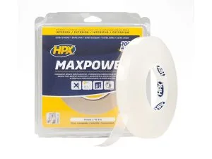 MAXPOWER kaksipuolinen teippi 19 mm x 16,5 m