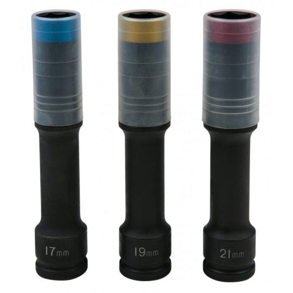 Alumiinivannehylsysarja 17, 19, 21 mm 515.0622 Kstools
