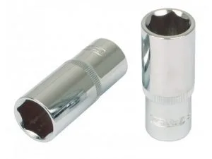 Kstools Pitkä hylsy 1/2", 6-kulmainen ChromePlus