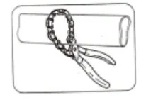 Pakoputken ketjuleikkuri DE.7, Facom - Image 2